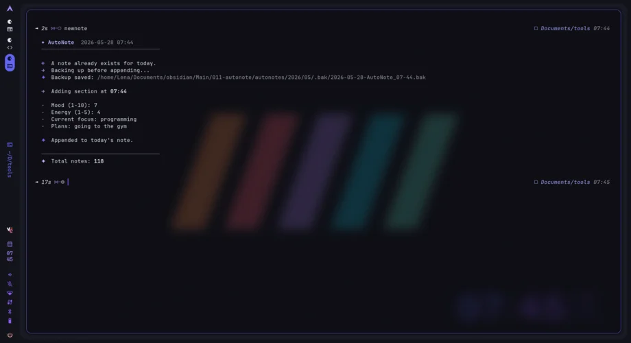 Autonote output showcase